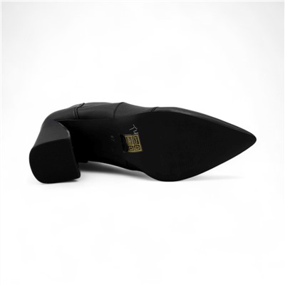 Полуботинки на каблуке Е5782-5 черные п/п