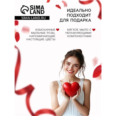 Мыльные розочки, красно-розовые, набор 24 шт.