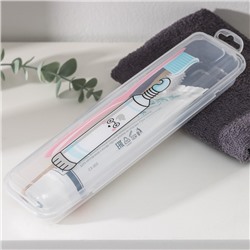 Футляр для зубной щётки и пасты «Друзья», 24×7 см, прозрачный