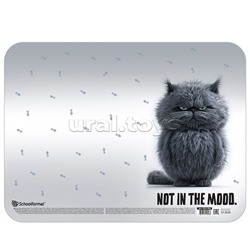 Настольное покрытие для творчества "Не в духе" 43х32 см пластик серый с принтом
