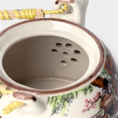 Чайник заварочный «Парк», 900 мл, с металлическим ситом, керамика