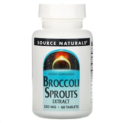 Source Naturals, экстракт ростков брокколи, 250 мг, 60 таблеток