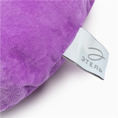 Подушка декоративная Этель «Кошка», цвет фиолетовый, 48×38 см, велюр, 100% полиэстер