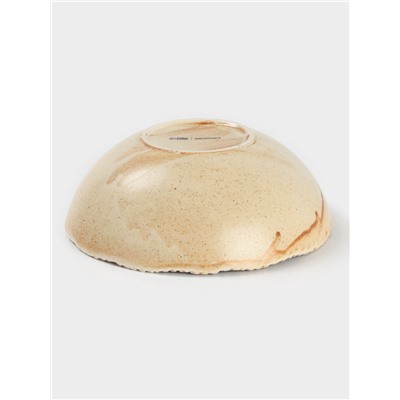 Салатник Magistro Organic brown, 1.35 л, d=20.7 см, фарфор, бежевый