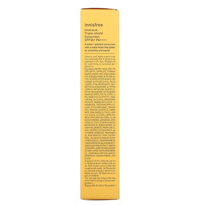 Innisfree, Intensive Triple-Shield Sunscreen, SPF50+ PA++++, 1.69 fl oz (50 ml)