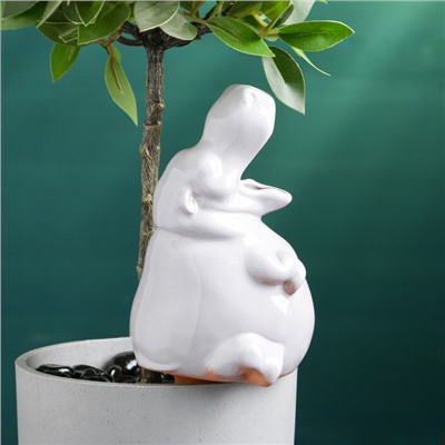 Автополив для комнатных растений «Бегемот», 200 мл, h=14 см, керамика