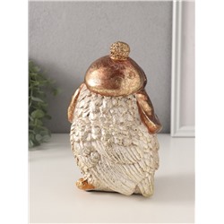 Фигурка полистоун «Сова в шапке-ушанке», 10.5×12×18 см