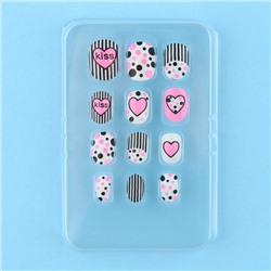 Детские накладные ногти «Модница», 12 шт.