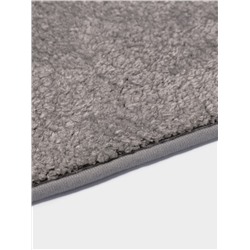 Коврики для ванной и туалета из микрофибры SAVANNA «Анси», 40×50 см, 50×80 см, серые
