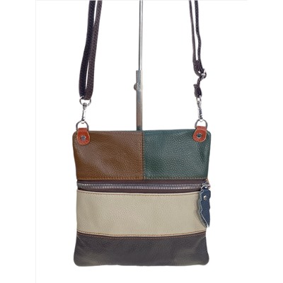 Женская сумка из натуральной кожи мультицвет