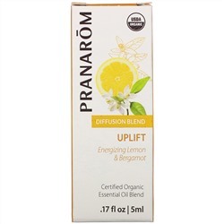 Pranarom, Essential Oil, Diffusion Blend, Uplift, .17 fl oz (5 ml)