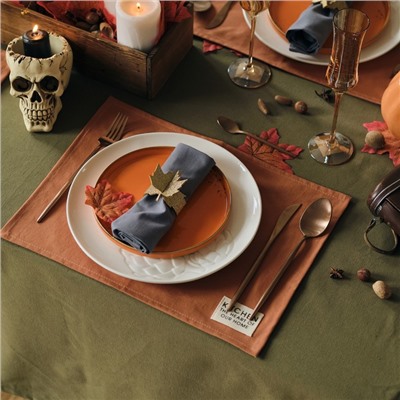 Набор салфеток «Этель» Kitchen, оранжевый, 30×40 см - 2 шт., 100% хлопок, саржа 220 г/м²