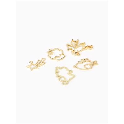 Раскрась витражики «Единороги», 5 форм, набор для творчества