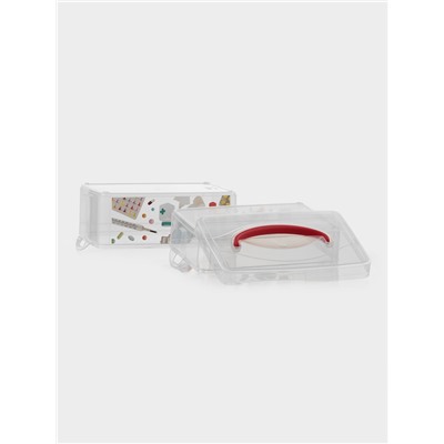 УЦЕНКА Коробка для хранения "multi box" 2 секции, 245х160х165 мм МИКС