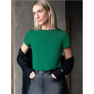 Футболка из премиального хлопка с эластаном