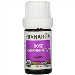 Pranarom, Essential Oil, Rose Regenerative Facial Oil, .17 fl oz (5 ml)