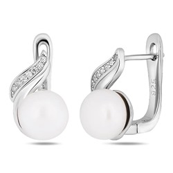 Серьги, жемчуг, BY-872