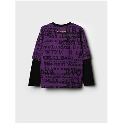 Джемпер трикотажный для мальчиков (футболка с длинными рукавами)