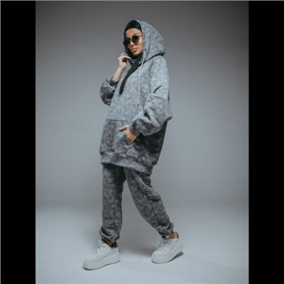 Худи женское Ваниль (Светло-серый варёнка)