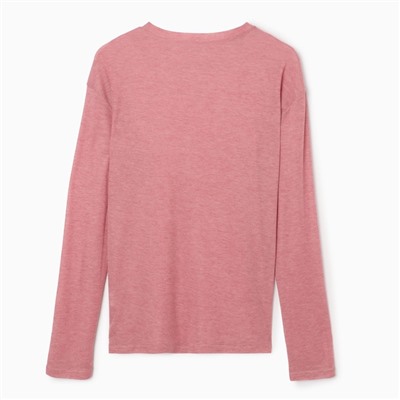 Лонгслив женский MIST, размер onesize, розовый