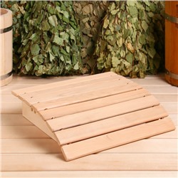 Подголовник для бани и сауны, 32.5×35×9 см, ольха, анатомический