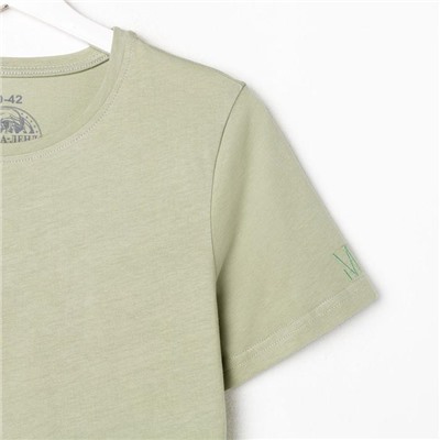 Футболка женская MIST basic, размер 40-42, цвет шалфей