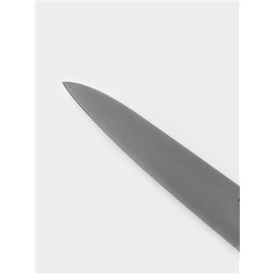 Нож кухонный универсальный Magistro Hinshitsu, нержавеющая сталь, лезвие 15.7 см, длина 29 см, чёрный