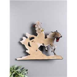 Панно настенное «Две лошади», декор, 22×19×4 см