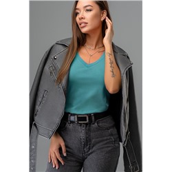 Женская футболка с V образным вырезом Happyfox