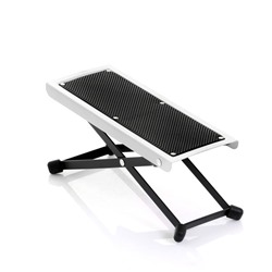 Подставка под ногу гитариста, белая, 25.5×10.5×12.5-25.5 см