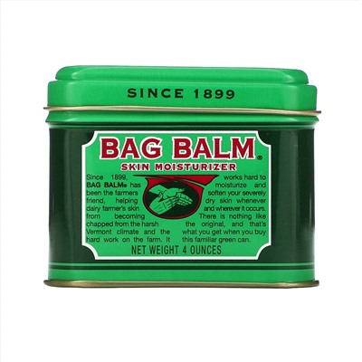 Bag Balm, Skin Moisturizer, Hand & Body, For Dry Skin, 4 oz