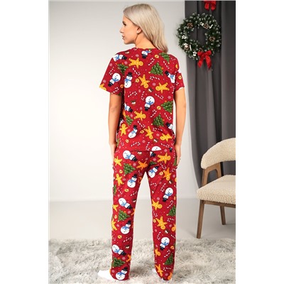 Женская новогодняя пижама Happyfox
