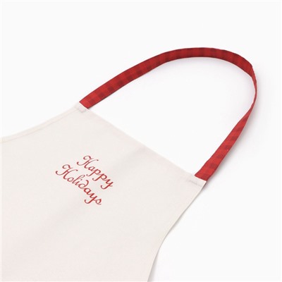 Фартук Этель Happy Holidays 60×70 см, 100% хлопок, саржа 190 г/м²