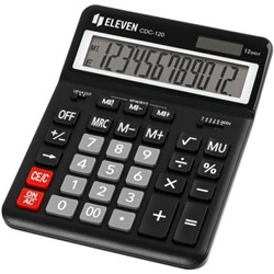 Калькулятор 12 разрядов 155х206 мм черный CDC-120-BK 365642 Eleven