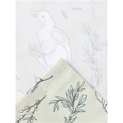 Шторы для кухни с подхватами Divine day, 150×180 см - 2 шт., рогожка 176 г/м²