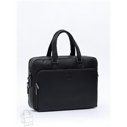 Портфель мужской кожаный 68001 black Fuzhiniao в Новосибирске