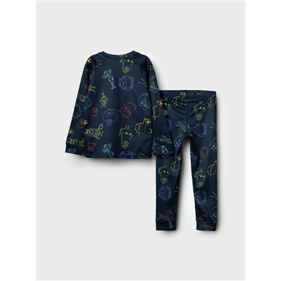 Термокомплект трикот. для мальчиков: фуфайка (футболка) с длин. рук, брюки