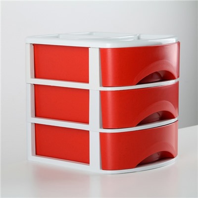 Мини-комод 3-х секционный «Минибокс-3», МИКС