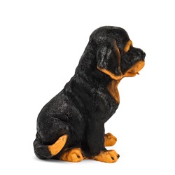 Садовая фигура из полистоуна «Щенок Ротвейлера», 28×23×19 см