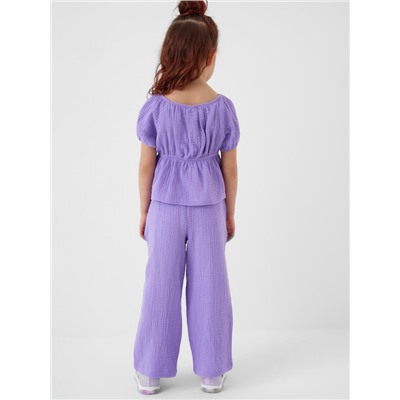 Комплект текстильный для девочек: блузка, брюки