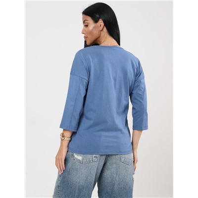 Фрактал - футболка индиго