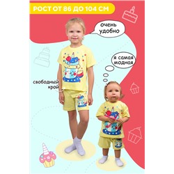 Комплект (футболка, шорты) для девочки №SM775-6