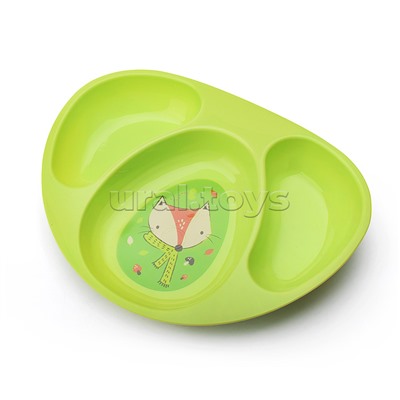 Тарелочка детская трехсекционная "Лесные звери"