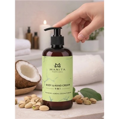 MANITA Парфюмированный крем для рук и тела / Pistachio, Almond, Coconut Cream, 300 мл 28392
