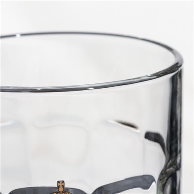 Пивная кружка «Герб России», 500 мл, стекло, прозрачная