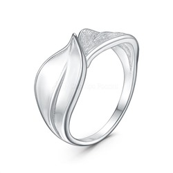 Серьги из серебра родированные - Листья 925 пробы 2-544р