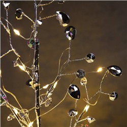 Светодиодный куст «Капли росы» 45 × 30 × 3 см, 20 LED, постоянное свечение, от батареек CR2032х2 (в комплекте), свечение тёплое белое