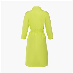 Халат вафельный женский Экономь и Я рукав 3/4, размер 46-48, салатовый, 100% хлопок, 200 г/м²