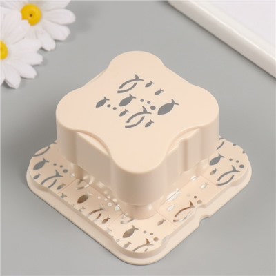 Дырокол фигурный рисунок 3.8×3.8 см «Рыбки», 6.1×6.1×4.1 см