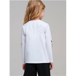 Фуфайка трикотажная для девочек (футболка с длинными рукавами)